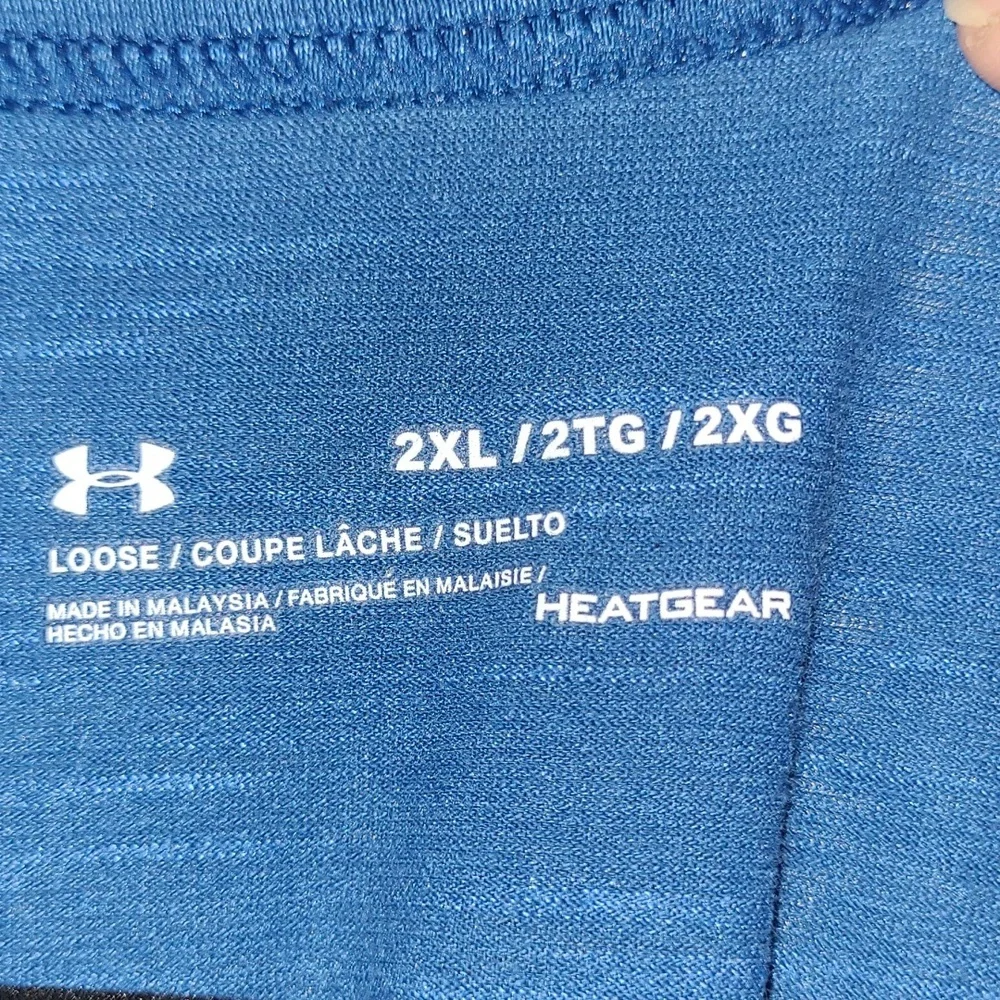 Under Armour Heat Gear, Men's Tank, XXL loose, Blue - Picture 3 of 12
